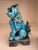 Vintage Turquoise Glazed Ceramic Japanese Foo Dogs, Made in Japan, C. 1960s - A Pair For Sale - Image 4 of 10