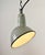 Industrial Grey Enamel Factory Pendant Lamp, 1960s For Sale - Image 9 of 16