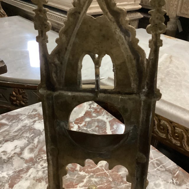 Brass Brass Pocket Watch Display From France, Early 20th Century For Sale - Image 8 of 12