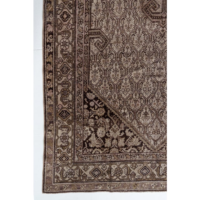 Abstract Vintage Malayer Area Rug For Sale - Image 3 of 12