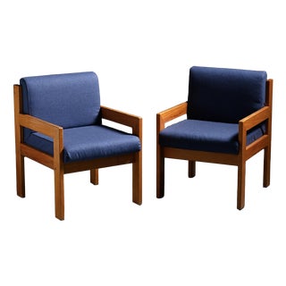 Vintage Lounge Chairs by André Sornay, 1960s, Set of 2 For Sale