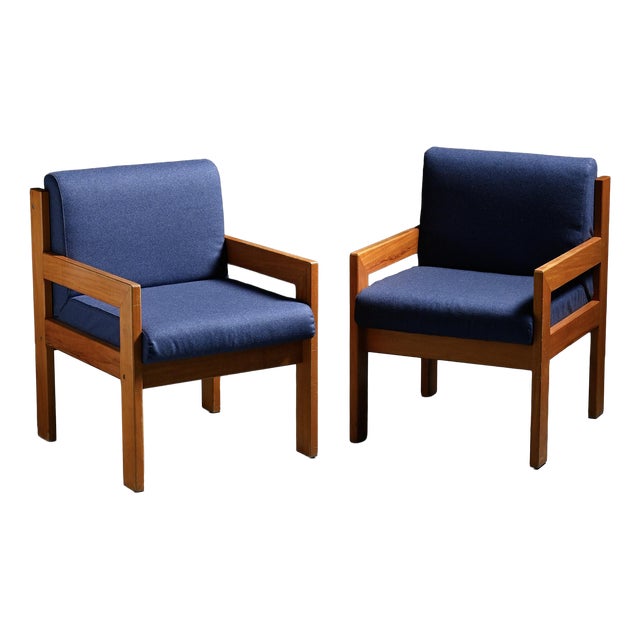 Vintage Lounge Chairs by André Sornay, 1960s, Set of 2 For Sale