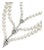 Fine Mikimoto Pearl 6-8 Mm & 34 Diamond Necklace in 18 Karat White Gold For Sale