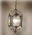 French-Style Lantern with Hand-Carved Glass, 1950 For Sale - Image 6 of 9