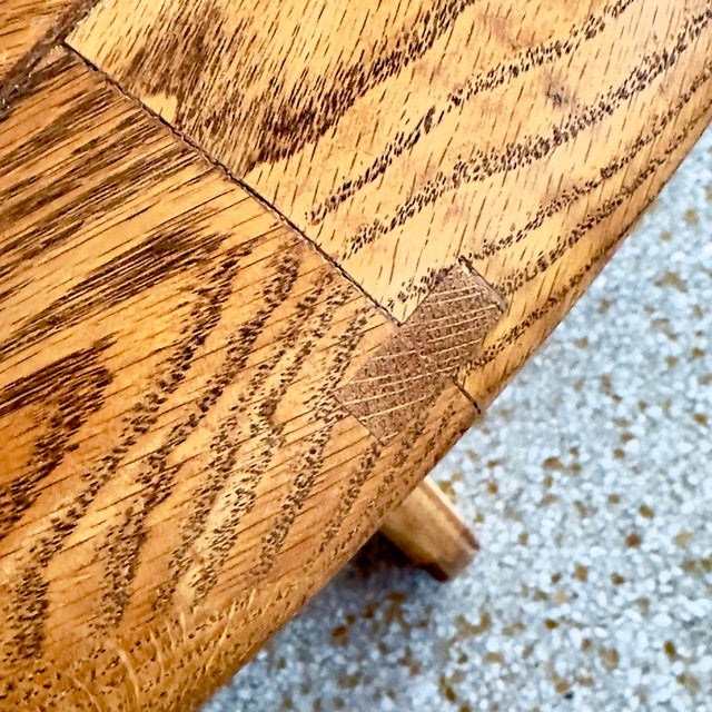 Round Mid-Century Danish Style Warm Wood Dining Table For Sale - Image 13 of 14