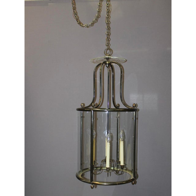 20th Century Six-Light Brass Lantern, 1950s For Sale - Image 12 of 14