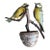 Austrian Folk Art Carved Wood Bird Pair #70, 1930s For Sale