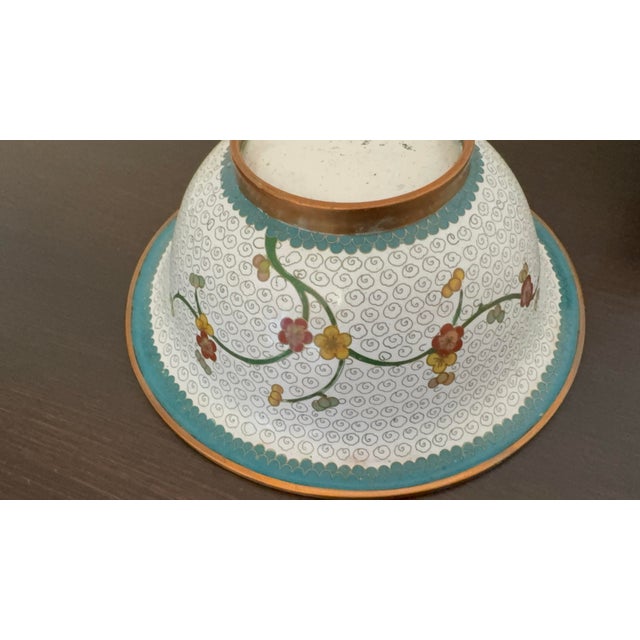Mid-Century Modern Vintage Medium Mid Century Modern Chinoiserie Decorative Bowl For Sale - Image 3 of 7