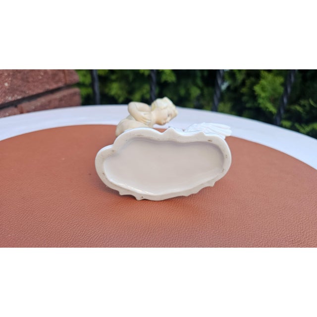 Beige Porcelain Boy with Goose Figurine from Schaubach Kunst, 1950s For Sale - Image 8 of 11