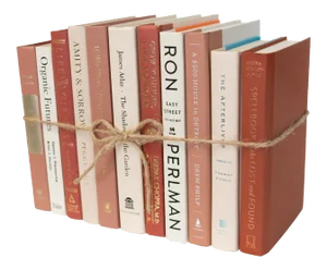 Decorative Books - Carnation Book Bundle - 1 Foot of Pink Books
