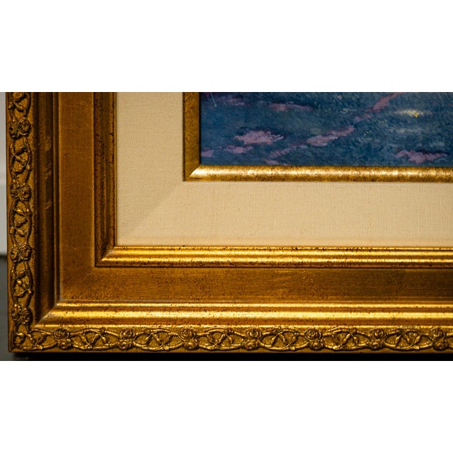 1990s 1990s Thomas Kinkade Victorian Garden 2 With Original Drawing on the Back.DNA Signed For Sale - Image 5 of 7