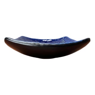 Mid-Century Brutalist Fat Lava Pottery Bowl, 1960s For Sale