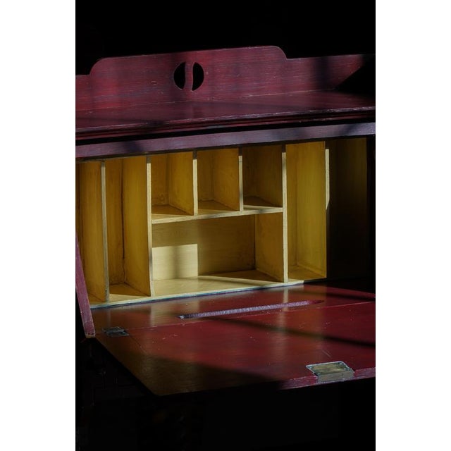 Vintage Drop-Front Painted Secretaire, 1920s For Sale - Image 15 of 18
