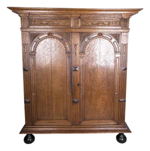 Large Antique Dutch Linen Press, 1650s