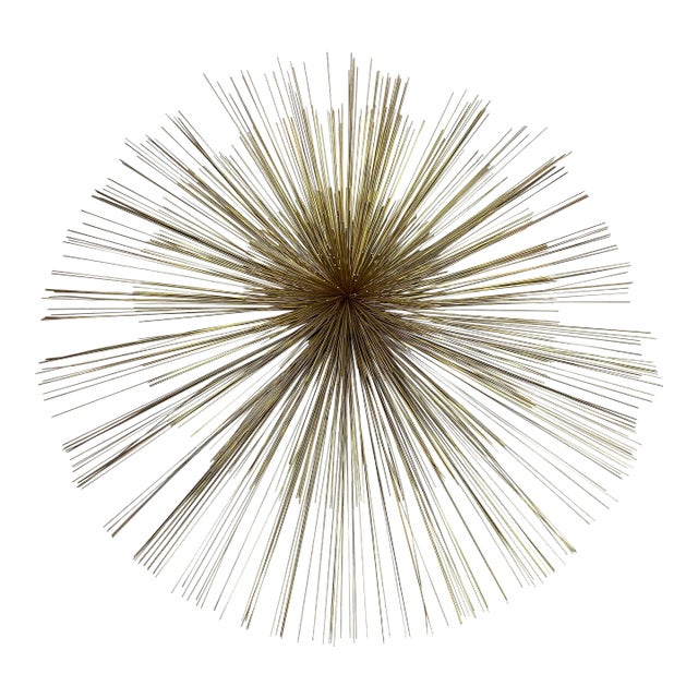 Vintage 1960s Curtis Jere Sunburst Wall Sculpture For Sale