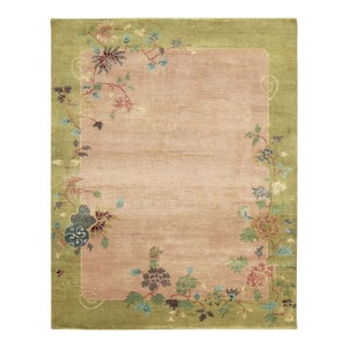 Contemporary Chinese Art Deco Style Square Wool Rug by Rug & Kilim For Sale