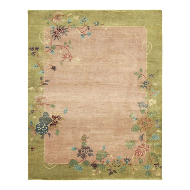 Contemporary Chinese Art Deco Style Square Wool Rug by Rug & Kilim For Sale