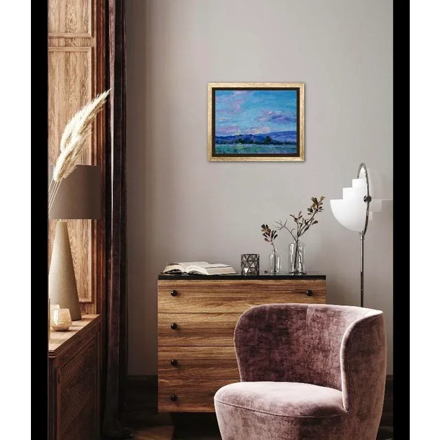 Quiet Places & Skyscapes — Creamsicle Sky, Nevada (Original Oil Painting) For Sale - Image 11 of 12