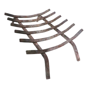 Mid 20th Century Fireplace Insert Grate With Six Brackets