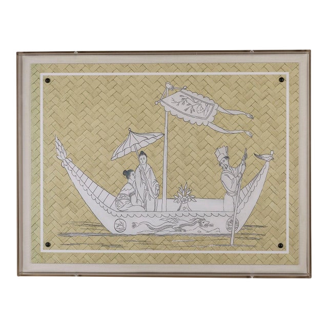 Winterthur for Port 68 Azalea Woods, Boat Shadowbox Giclee Print For Sale