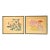 Vintage Japanese Woodblock Prints Pair - Mid Century Sakai Hoitsu Framed Art Set For Sale