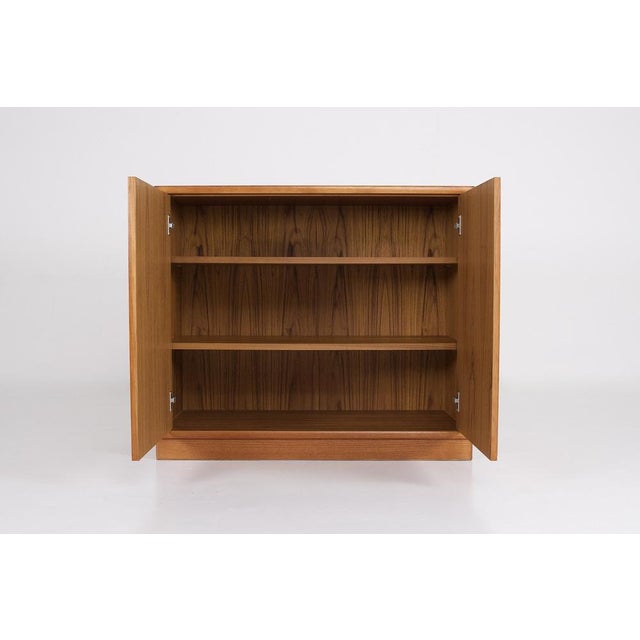 Scandinavian Teak Sideboard with Two Doors, 1970s For Sale - Image 4 of 7