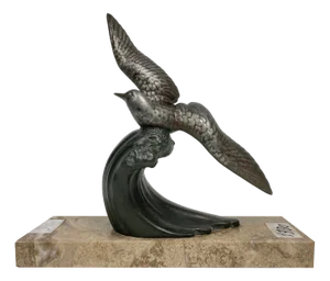Seagull Sculpture on Cresta Dellonda in Bronze, 1920s