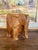 Vintage Hand-Carved Wooden Elephant Sculpture Figurine, Wood Decorative Animal Figure For Sale In Seattle - Image 6 of 11