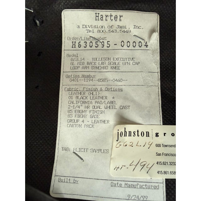Harter Tolleson Executive Office Chair For Sale - Image 10 of 12