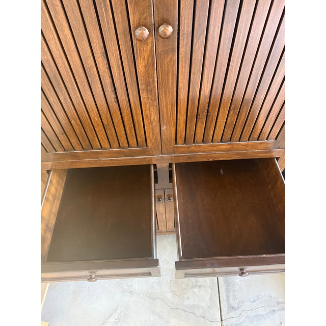 2000 - 2009 Charles Fradin Custom Alder Wood Armoire For Sale - Image 5 of 6