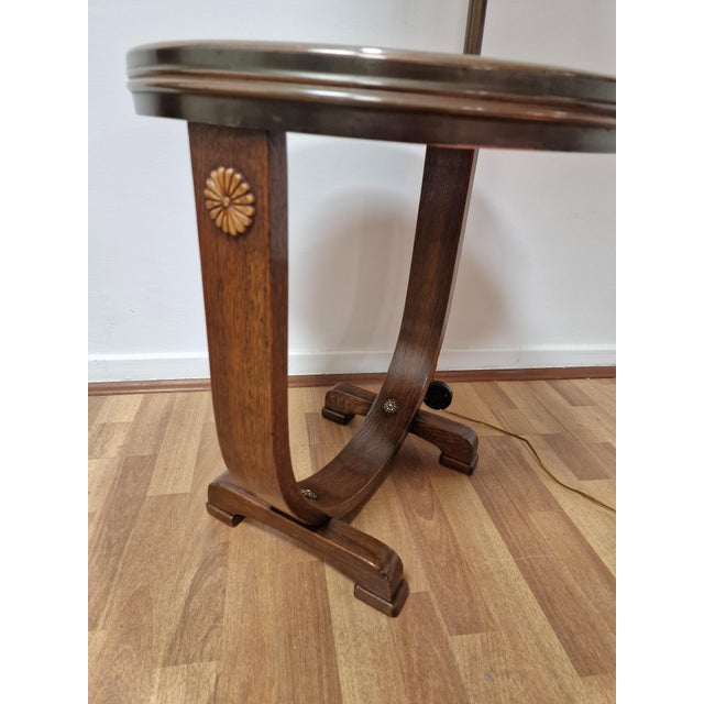 Art Deco Reading Table with Integrated Lamp, 1940s For Sale - Image 14 of 18