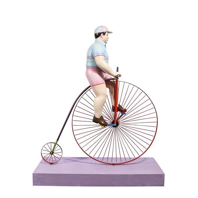 Sergio Bustamante Boy Riding a High Bicycle Edition 11/25 Documented & Signed by Sergio Bustamante For Sale - Image 4 of 18