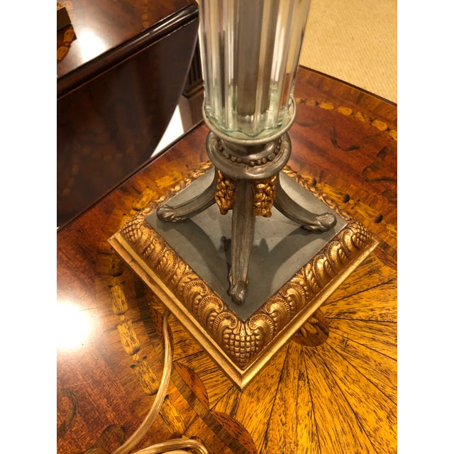 Kinder Harris Giltmetal and Crystal Column Lamps -A Pair For Sale In Philadelphia - Image 6 of 11