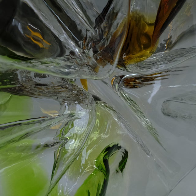 Pendant Lamp in Steel and Murano Glass For Sale - Image 12 of 18