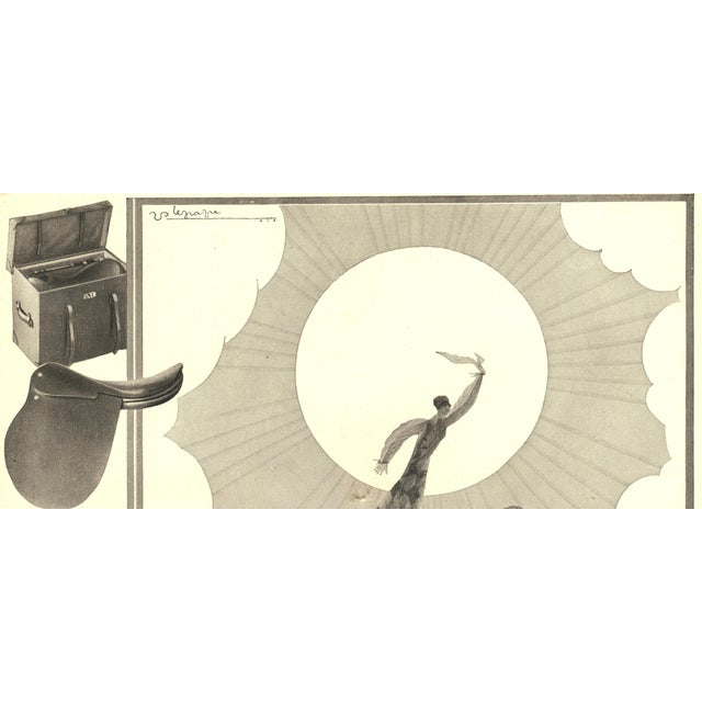 Art Deco 1926 Rare- Original French Art Deco Hermès Advertisement Print-Luxury Products, Travel, by Lepape For Sale - Image 3 of 4
