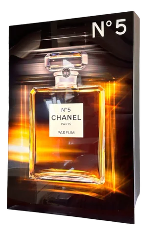 No. 5. Acrylic Glass Advertisement Display with Lights from Coco Chanel, 1980s