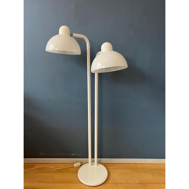 Vintage Space Age White Acrylic Glass Floor Lamp For Sale - Image 11 of 11