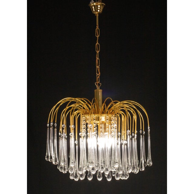 Pair of Lady White, Murano Chandelier White Drops, 1970s For Sale - Image 10 of 12