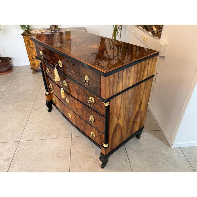 Antique Empire Writing Desk in Walnut For Sale - Image 10 of 18