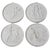 Ceramic 19th Century Neoclassical Medals in Biscuit Porcelain, Italy, Set of 4 For Sale - Image 7 of 7