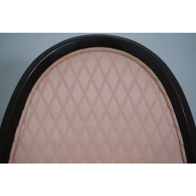 1990s Mid Century Modern Spoon Back Upholstery Chair For Sale - Image 5 of 12