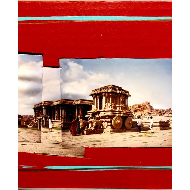 Kim MacConnel, Tourists Hampi, India, 1992, Photo Prints on Cardboard, Collage, Mirror Insets For Sale - Image 4 of 8