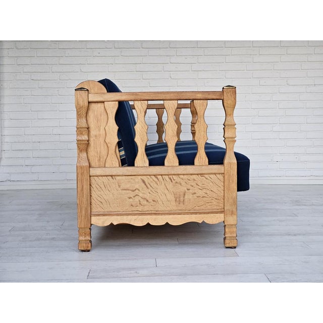 Danish Sleeping Foldable Sofa in Oak, 1970s For Sale - Image 6 of 18