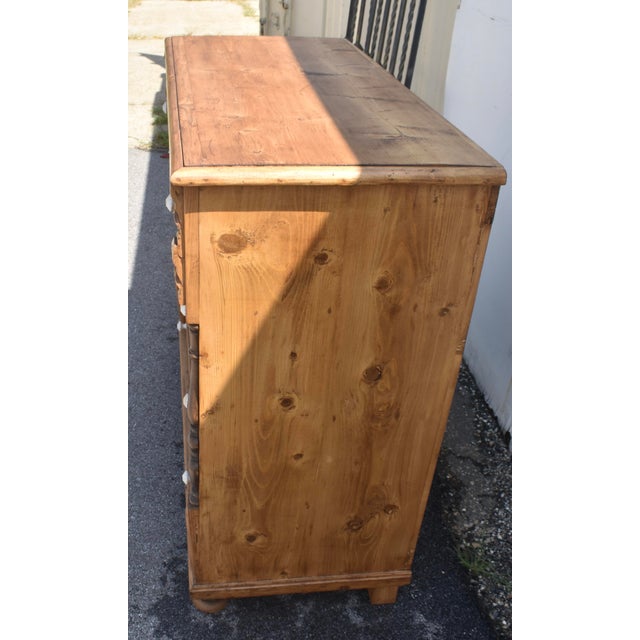 Wood Pine Chest of Four Drawers, Hungary For Sale - Image 7 of 12