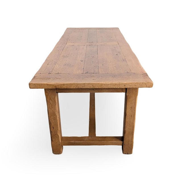 Wood Vintage French Dining Table, 1950s For Sale - Image 7 of 10