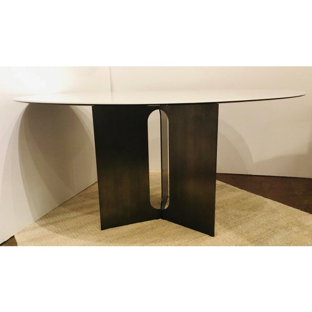 Interlude Home Modern White Marble Dining Table For Sale In Atlanta - Image 6 of 6