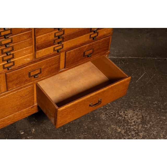 Antique Massive Modular Catalog Cabinet by Shaw-Walker For Sale - Image 15 of 16