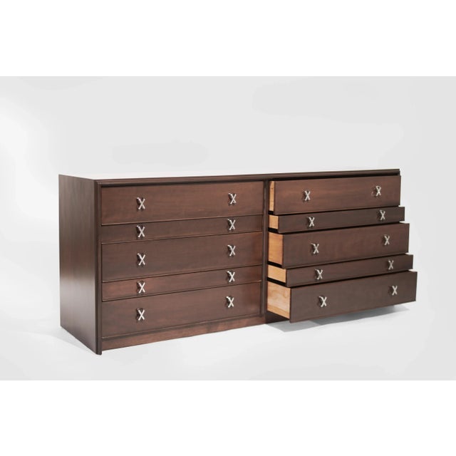 Ten Drawer Dresser by Paul Frankl, C. 1950s For Sale - Image 4 of 11