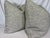 Transitional Holly Hunt "Cardigan" in Silver/Blue 22" Pillows-a Pair For Sale - Image 3 of 3