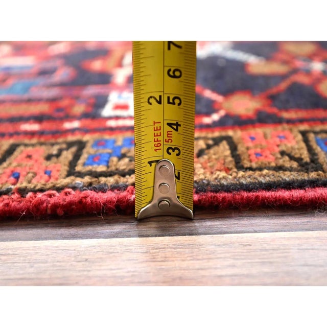 1960s Red Semi Antique Oriental Rug For Sale - Image 10 of 12